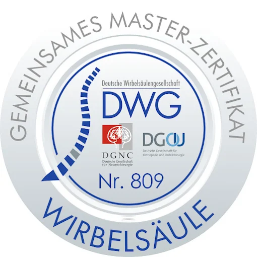 DWG Master-Zertifikat Wirbelsäulenchirurgie